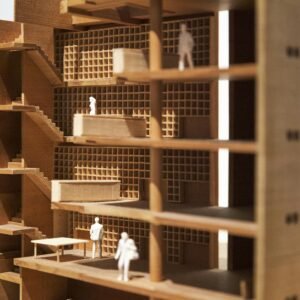 Maqueta Arquitectónica Decorativa de Edificio Residencial